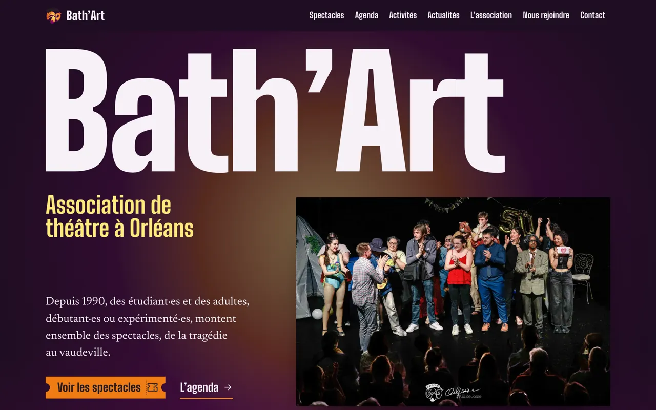 Page d’accueil de bathart.net